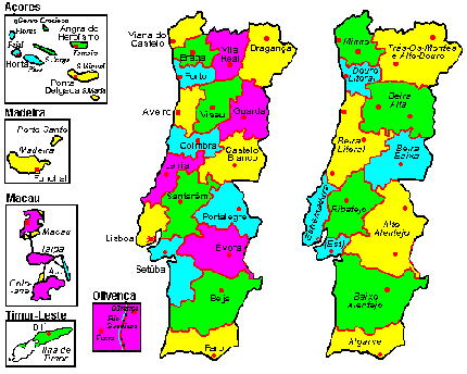 portugal(1) estados e capitais